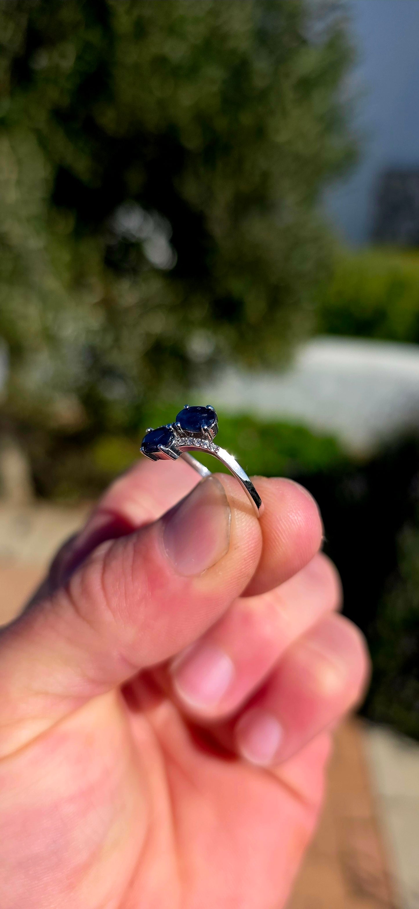 Graceful, romantic and enchanting... this beautiful sterling silver Toi et Moi ring is a modern interpretation of one of history's most beloved jewellery designs.