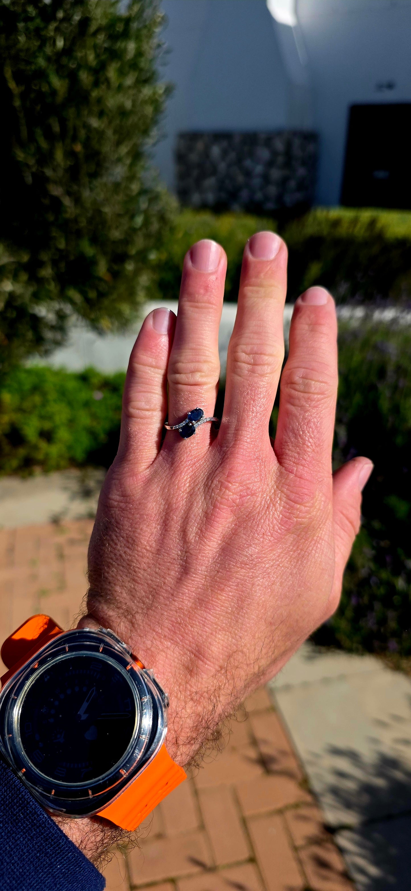 Graceful, romantic and enchanting... this beautiful sterling silver Toi et Moi ring is a modern interpretation of one of history's most beloved jewellery designs.