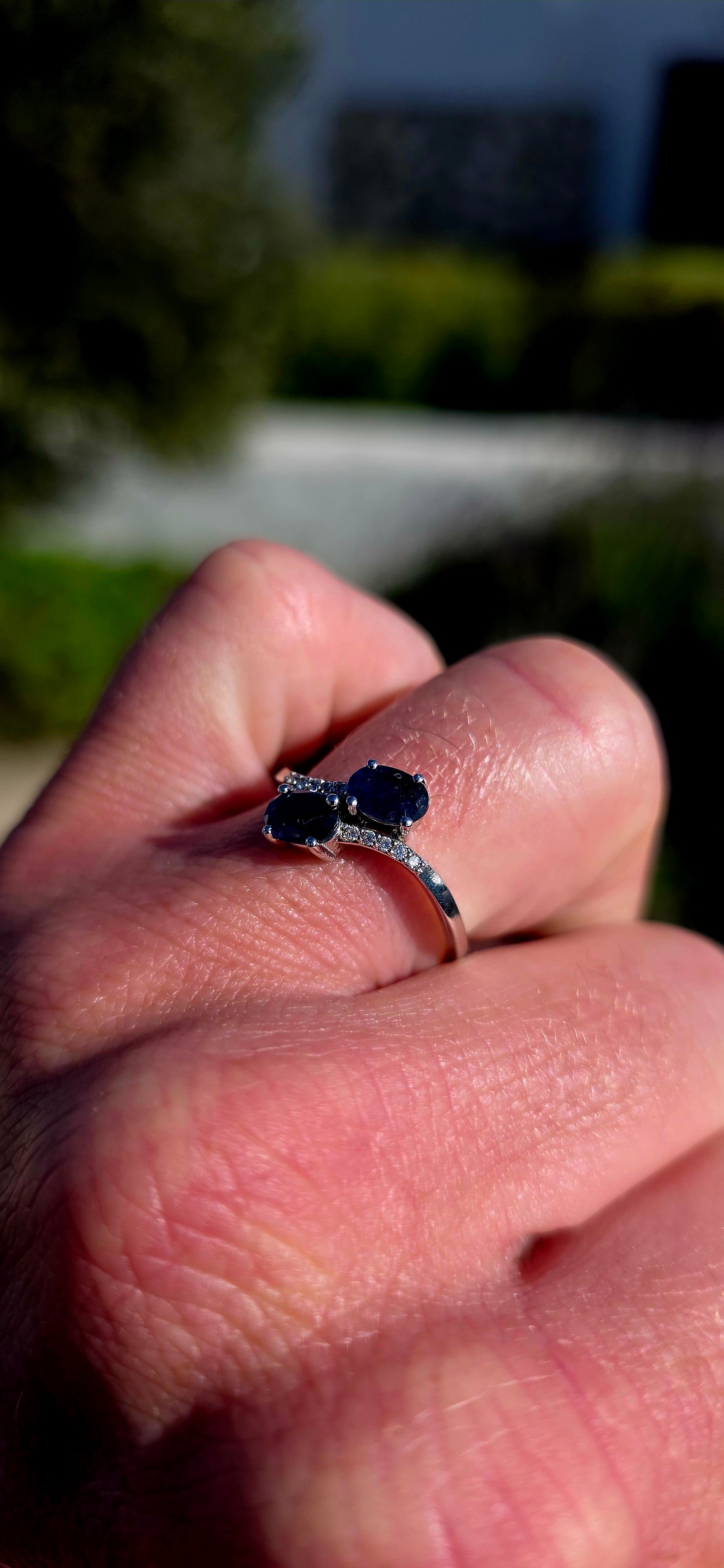Graceful, romantic and enchanting... this beautiful sterling silver Toi et Moi ring is a modern interpretation of one of history's most beloved jewellery designs.