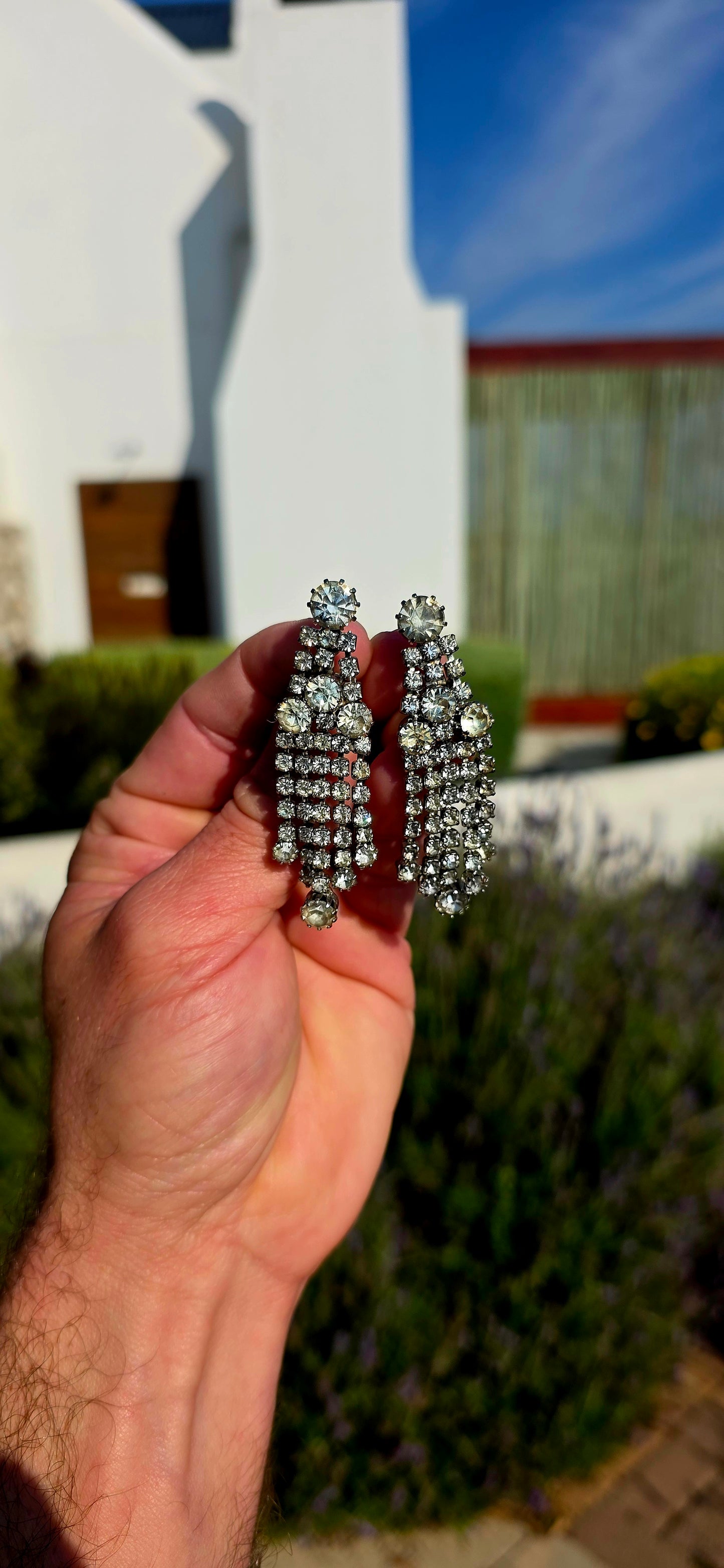 Pure vintage glamour at its finest... these magnificent 1950s designer clip-on earrings by Kramer of New York are everything we adore about the golden age of costume jewellery.