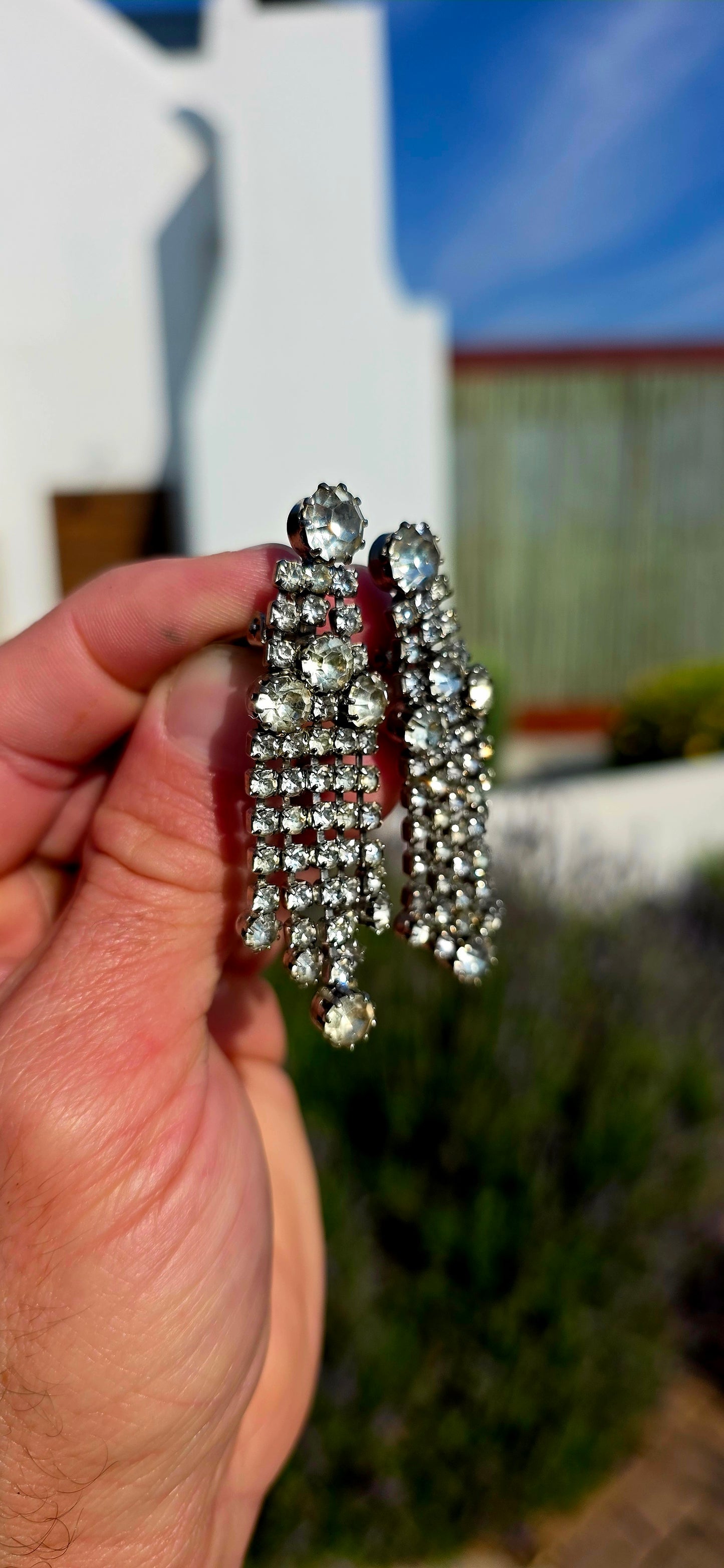 Pure vintage glamour at its finest... these magnificent 1950s designer clip-on earrings by Kramer of New York are everything we adore about the golden age of costume jewellery.