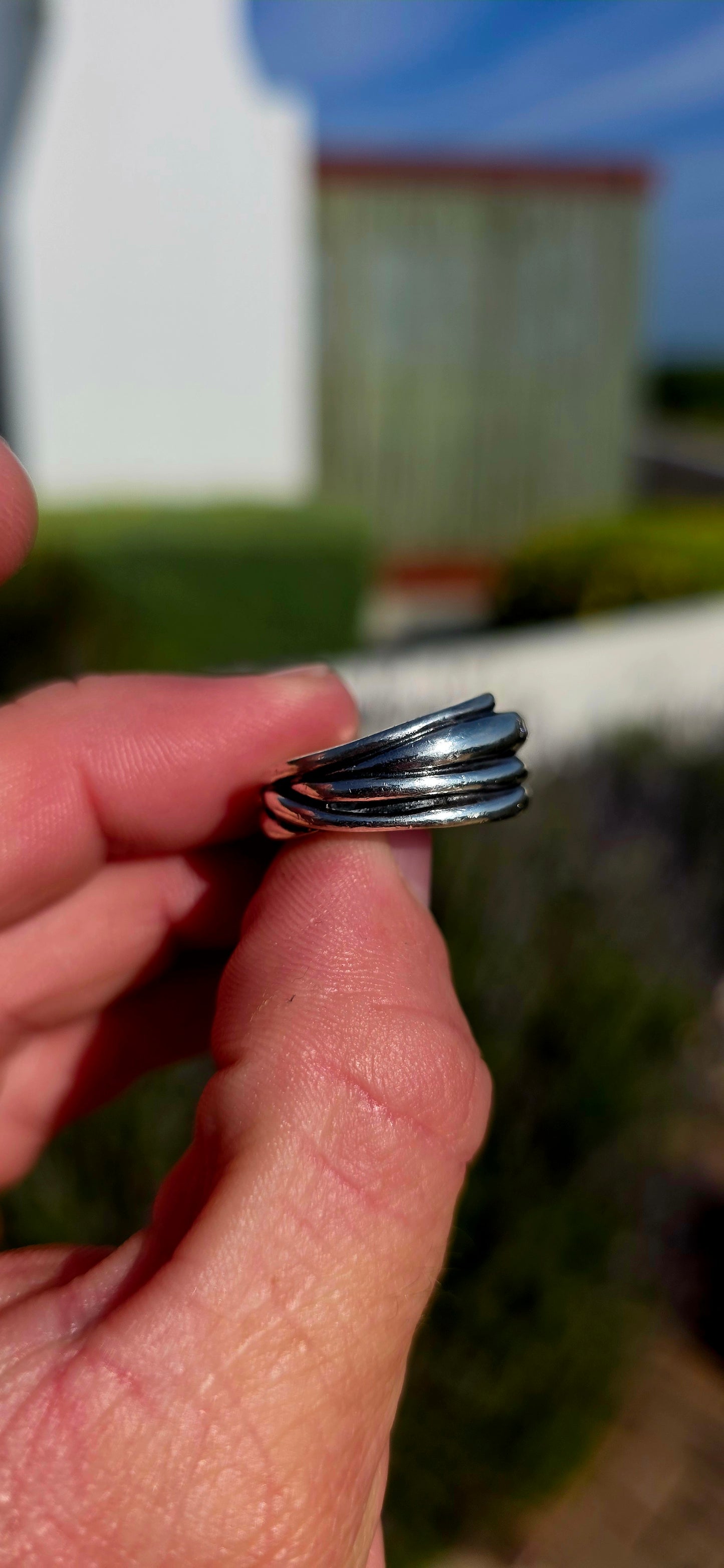 Bold, sculptural and stylish... this retired early Pandora designer ring is a beautiful example of the brand's iconic Scandinavian aesthetic.