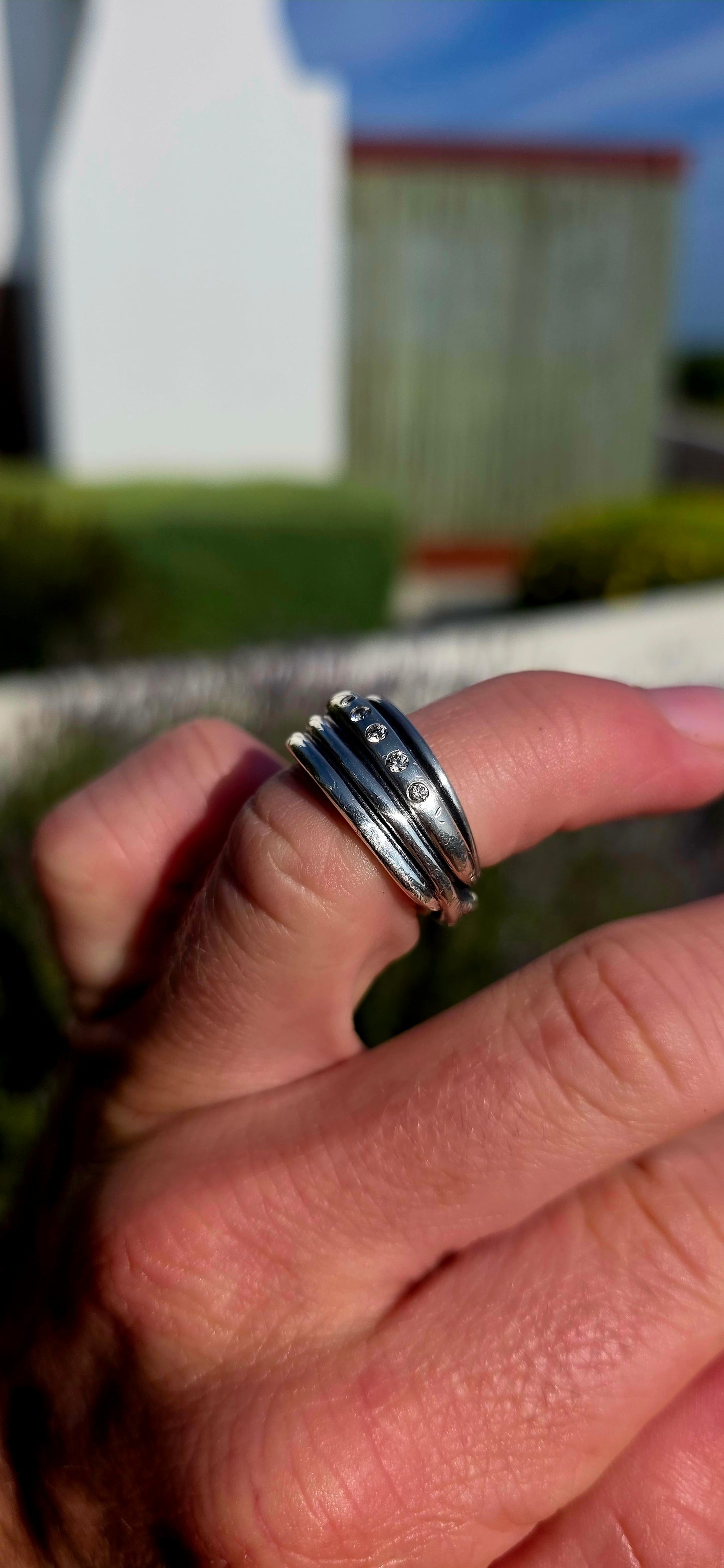 Bold, sculptural and stylish... this retired early Pandora designer ring is a beautiful example of the brand's iconic Scandinavian aesthetic.