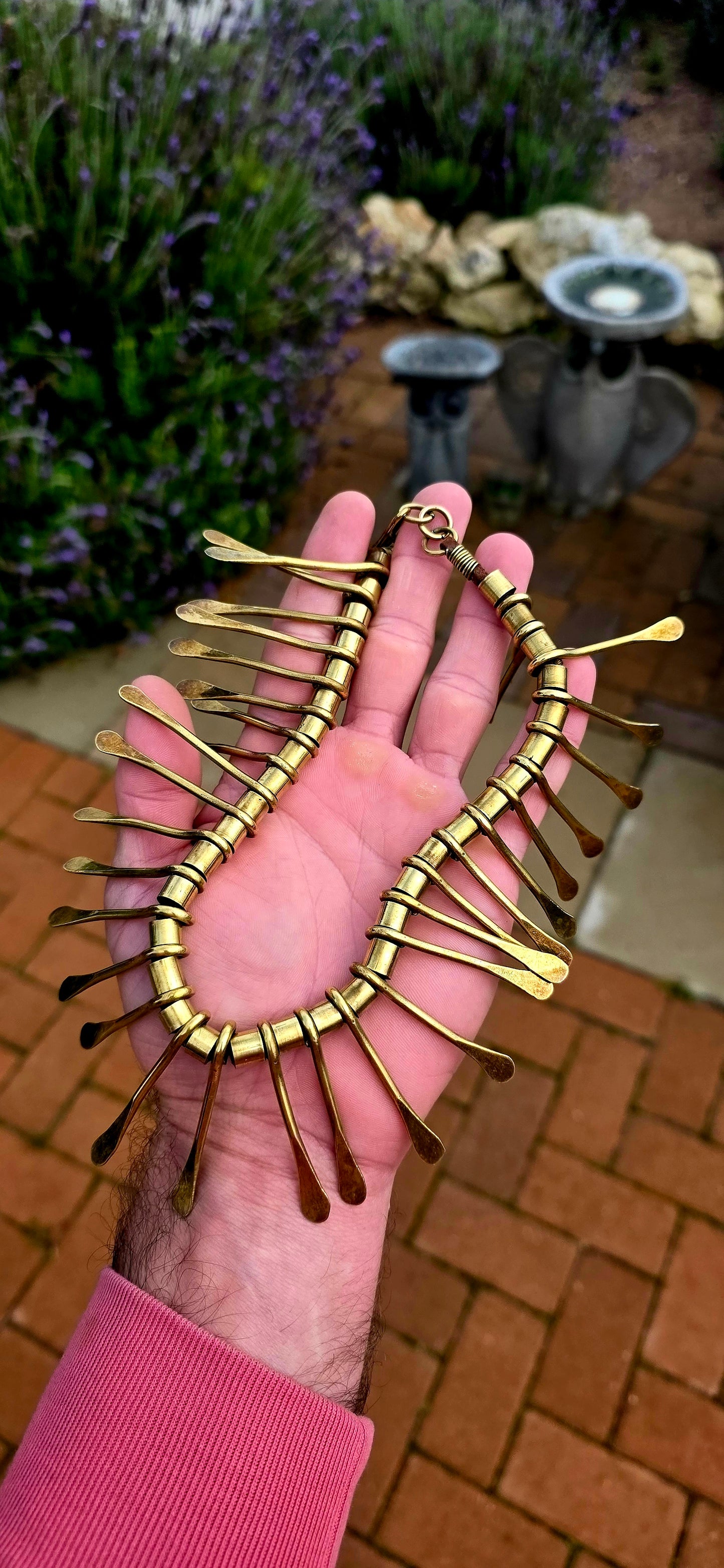 This incredible 1970s artisan-crafted statement necklace channels unmistakable Cleopatra vibes, blending ancient-inspired design with the fearless bohemian glamour that defined the decade.