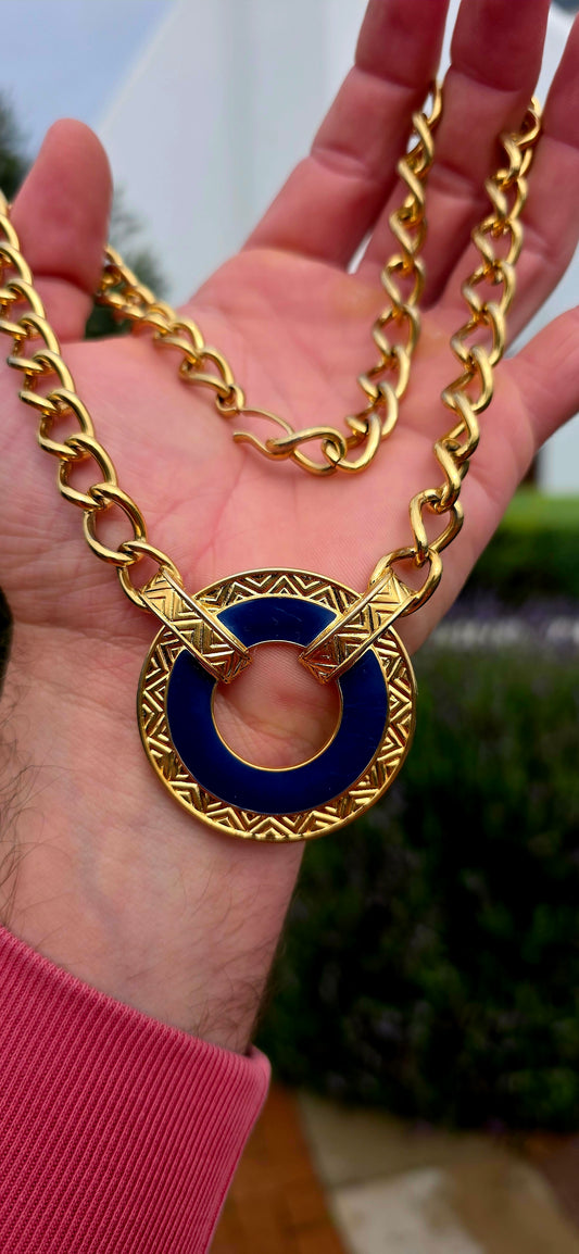 This this magnificent vintage Monet designer necklace is the very definition of power dressing with a touch of elegance.