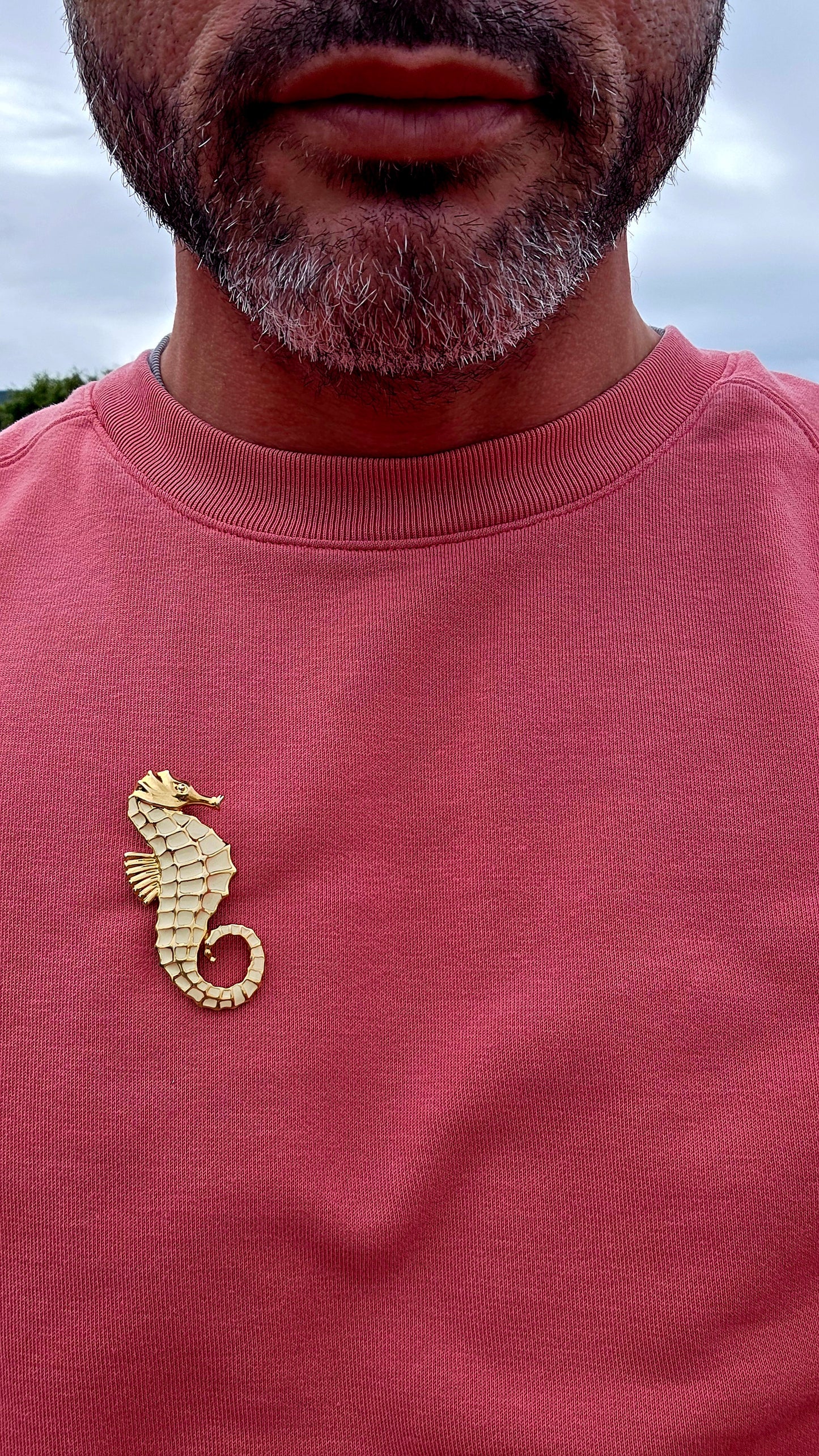Whimsical and wonderfully collectible... this beautiful vintage Crown Trifari seahorse brooch captures the glamour that made Trifari one of the world's most celebrated costume jewellery houses.