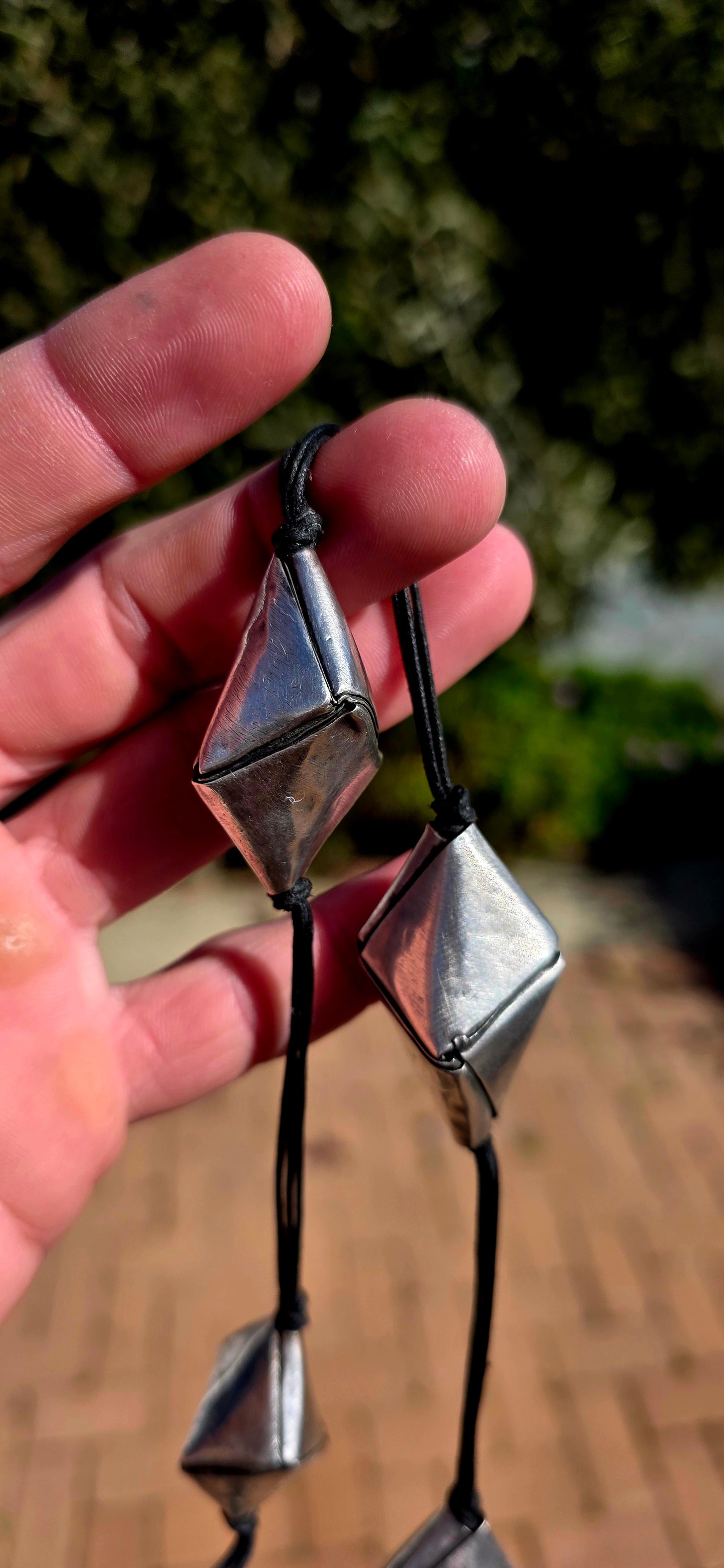 Okay… THIS is seriously cool!!  One of those pieces that looks like it could have walked straight out of a high-end contemporary designer collection, yet its beauty comes from traditional Hill Tribe silversmithing.