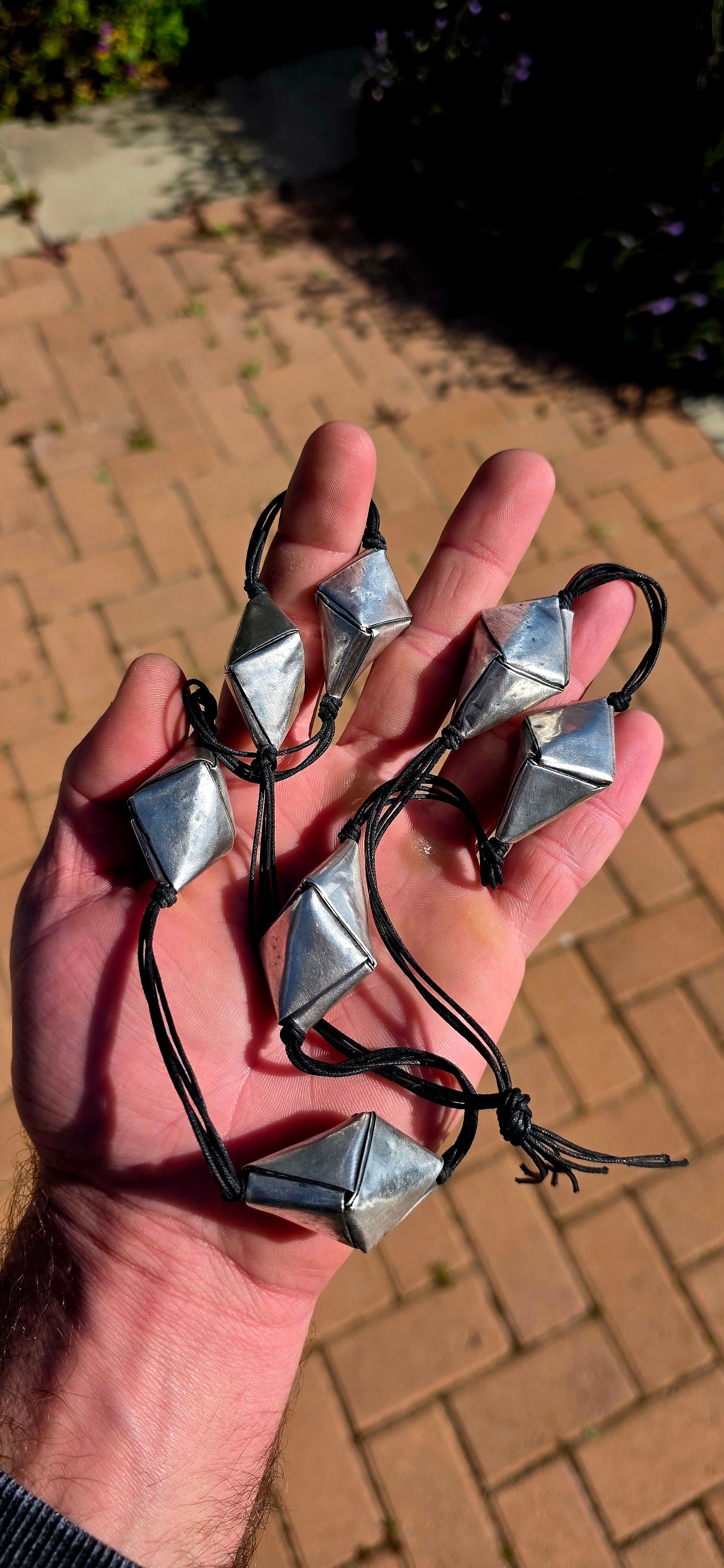 Okay… THIS is seriously cool!!  One of those pieces that looks like it could have walked straight out of a high-end contemporary designer collection, yet its beauty comes from traditional Hill Tribe silversmithing.