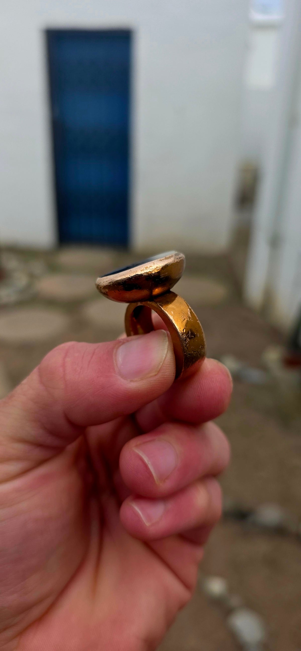 WOW!!! Now THIS is a serious statement ring!  An extremely chunky early creation by renowned Cape Town jewellery designer Philippa Green, showcasing the wonderfully bold, sculptural aesthetic for which her work has become so recognisable.