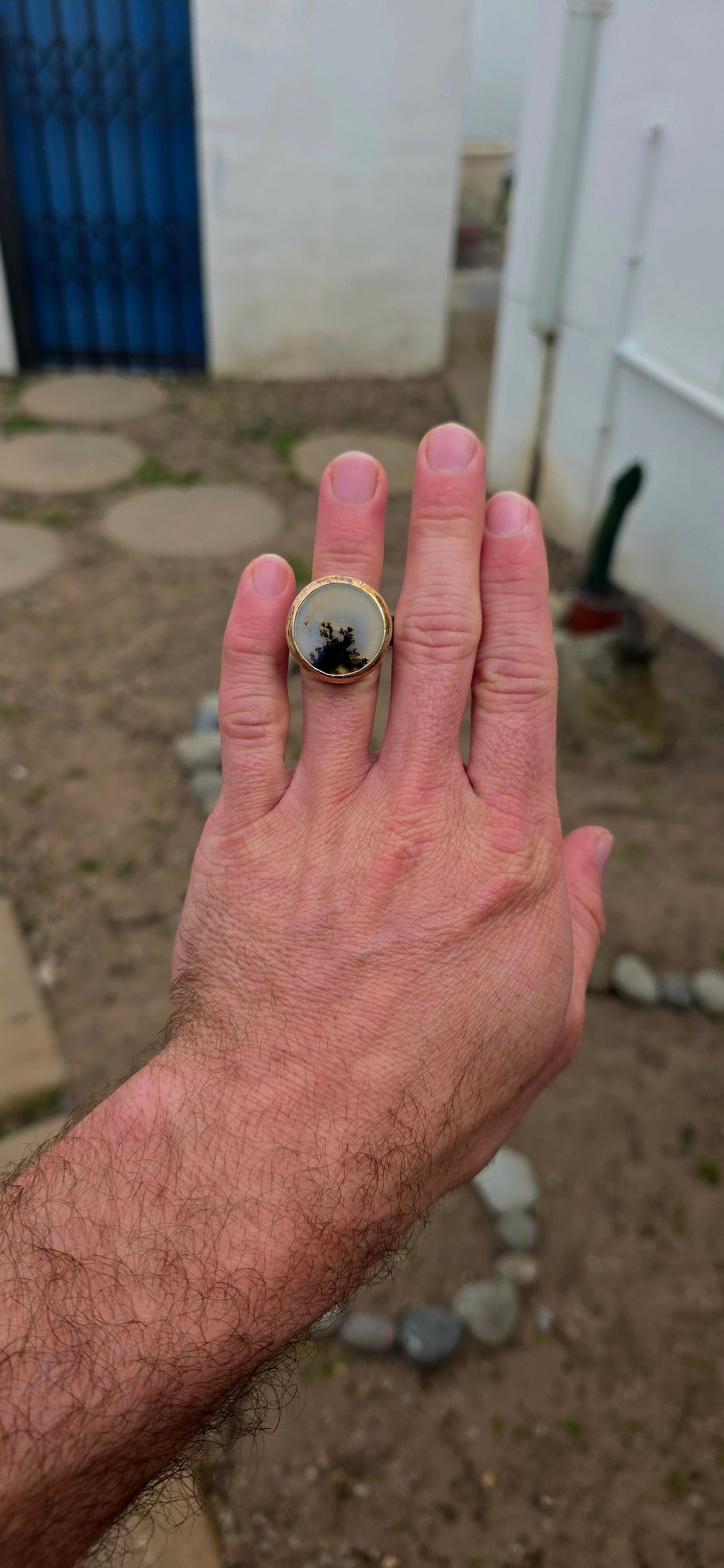 WOW!!! Now THIS is a serious statement ring!  An extremely chunky early creation by renowned Cape Town jewellery designer Philippa Green, showcasing the wonderfully bold, sculptural aesthetic for which her work has become so recognisable.