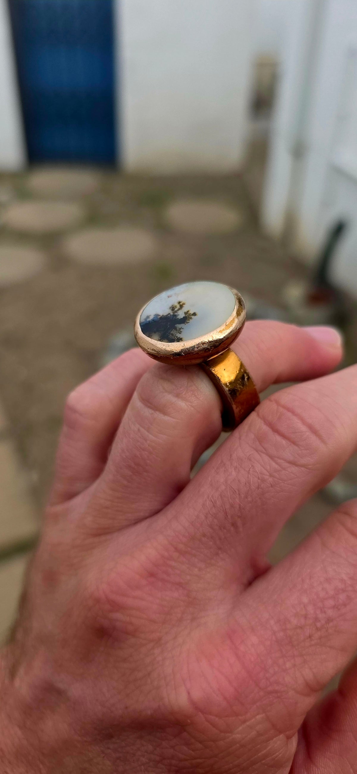 WOW!!! Now THIS is a serious statement ring!  An extremely chunky early creation by renowned Cape Town jewellery designer Philippa Green, showcasing the wonderfully bold, sculptural aesthetic for which her work has become so recognisable.