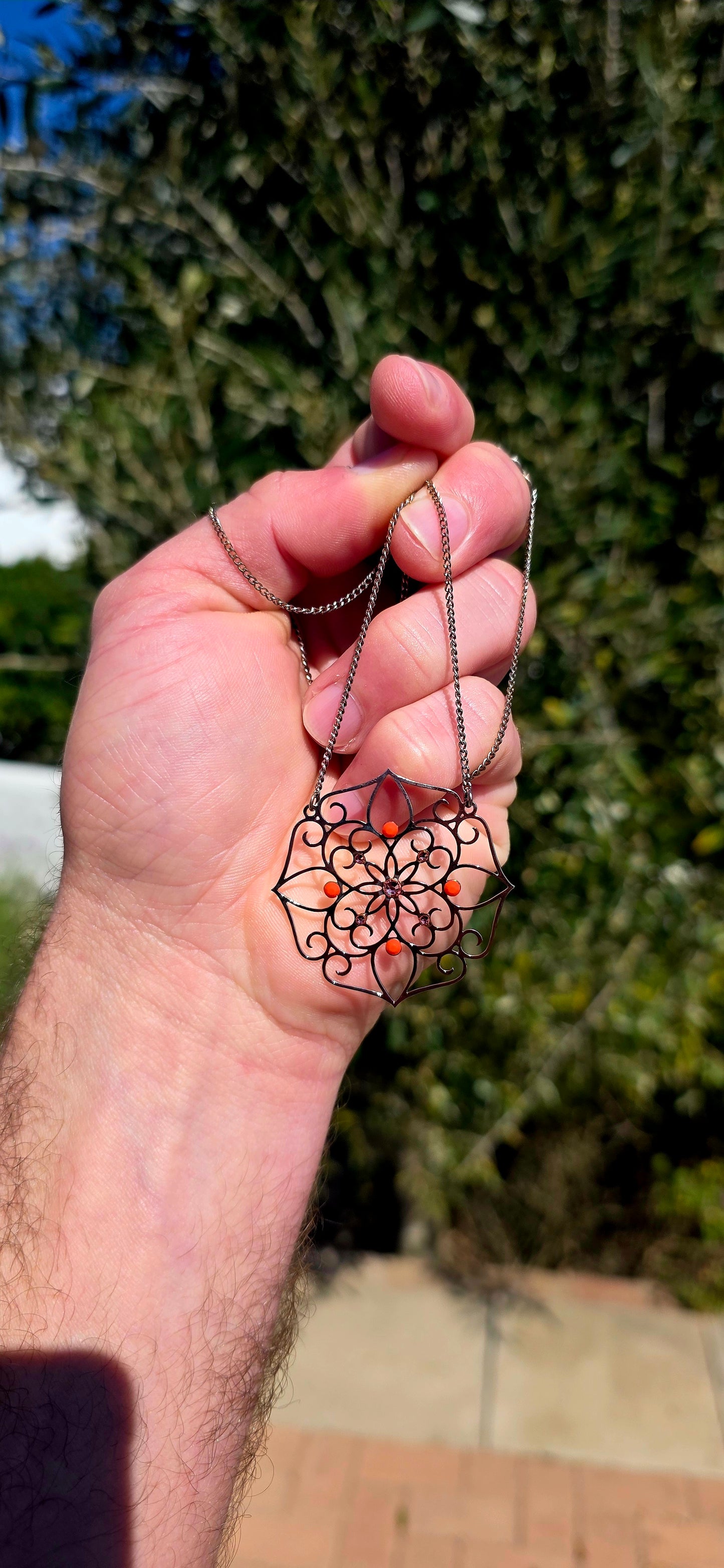 Beautiful designer costume necklace by Israeli jewellery designer Leetal Kalmanson (LK), known for her wonderfully feminine, intricate and romantic jewellery designs.