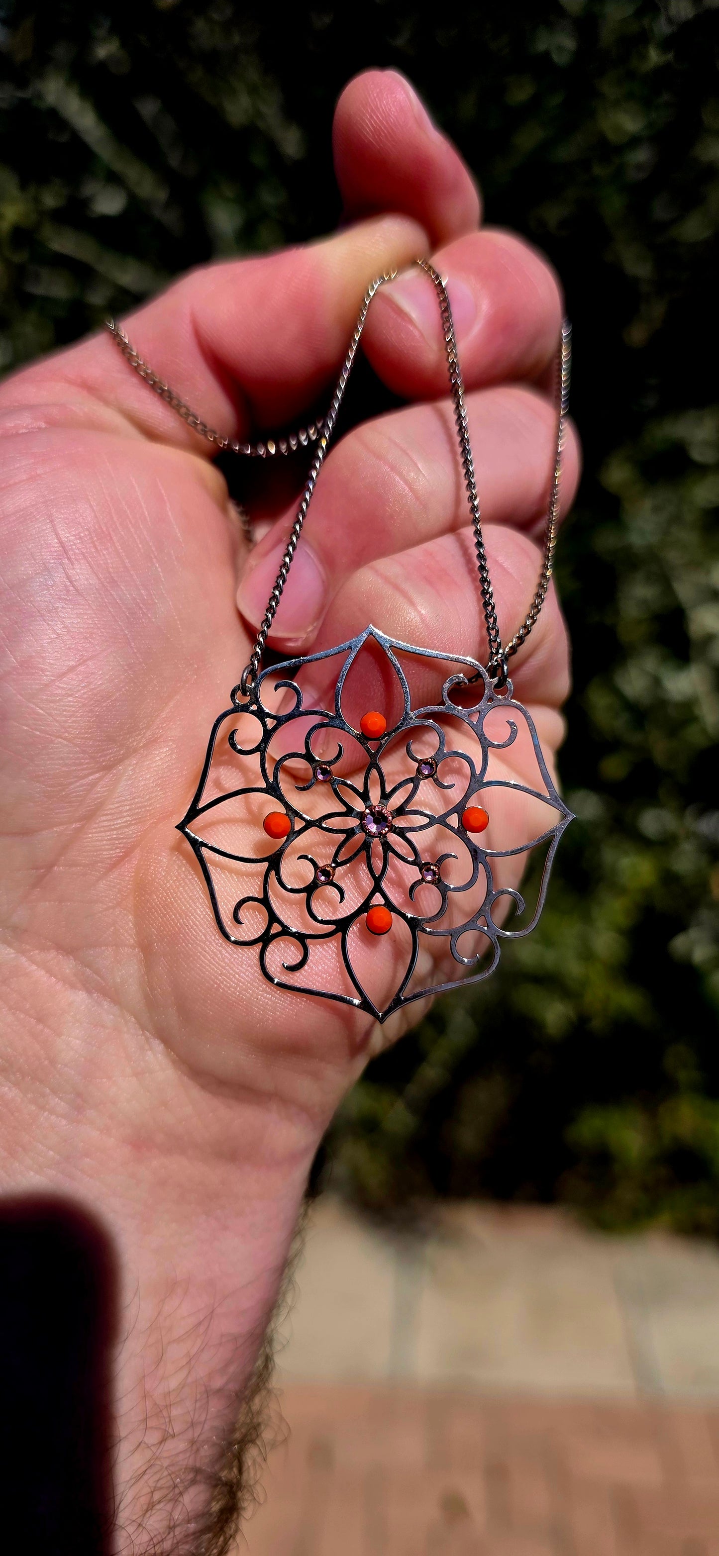 Beautiful designer costume necklace by Israeli jewellery designer Leetal Kalmanson (LK), known for her wonderfully feminine, intricate and romantic jewellery designs.