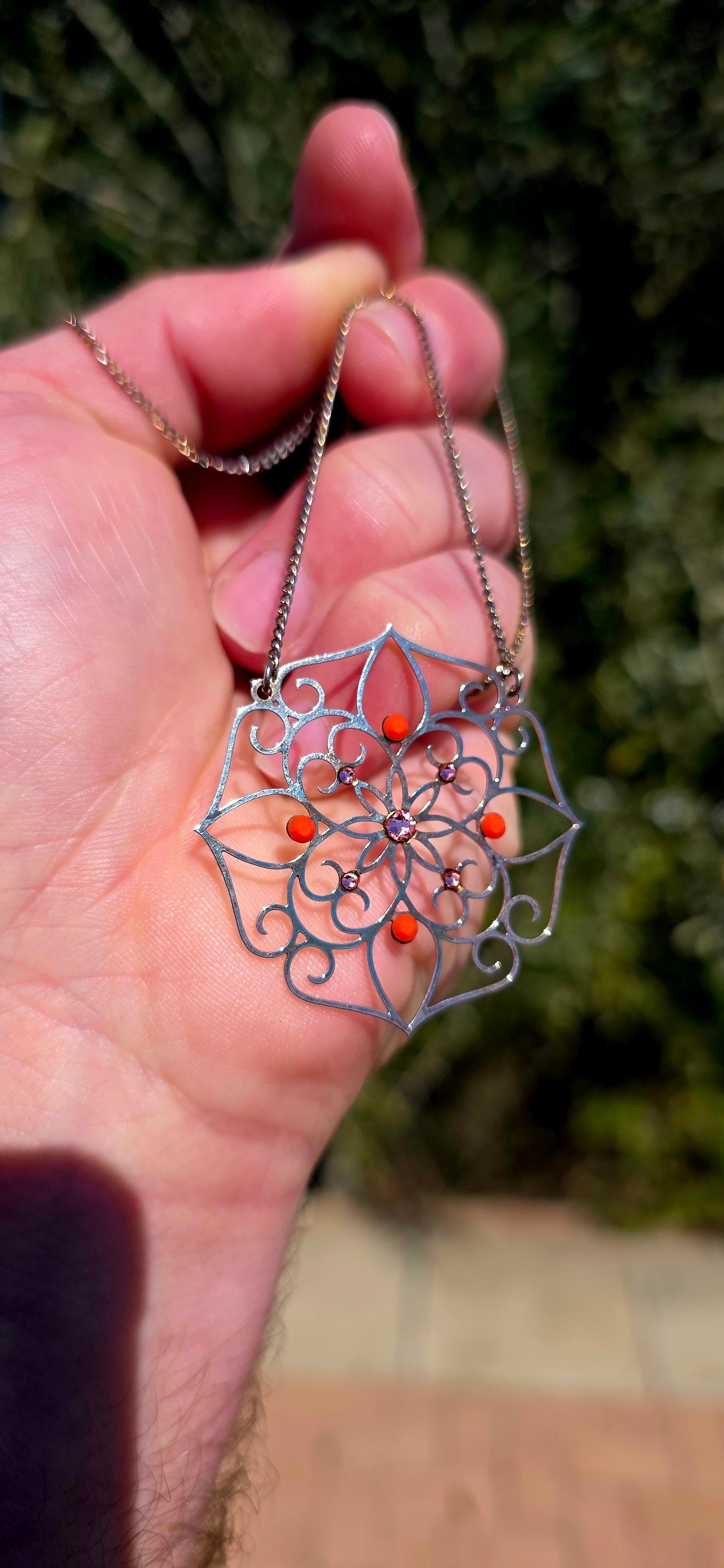 Beautiful designer costume necklace by Israeli jewellery designer Leetal Kalmanson (LK), known for her wonderfully feminine, intricate and romantic jewellery designs.