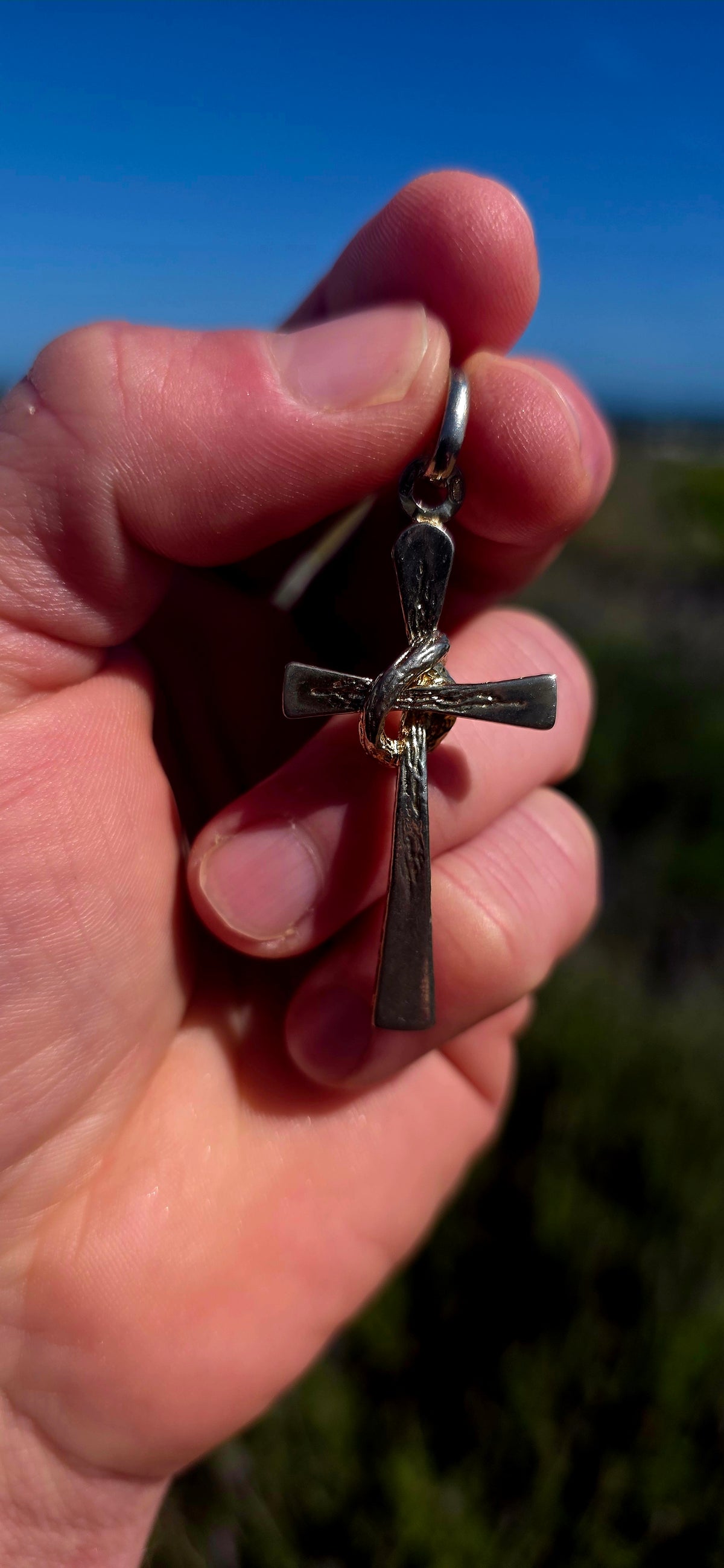 A fabulous piece of vintage Italian designer jewellery — and certainly not your traditional little Cross!