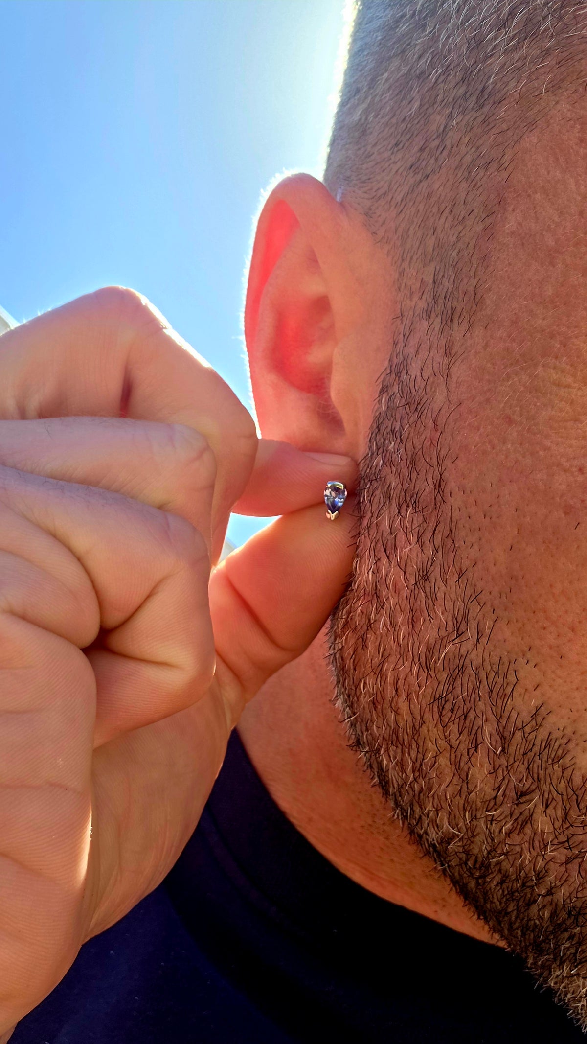 Minimalistic, sleek and beautifully UNISEX — these little tanzanite studs are all about letting that fabulous gemstone do the talking!