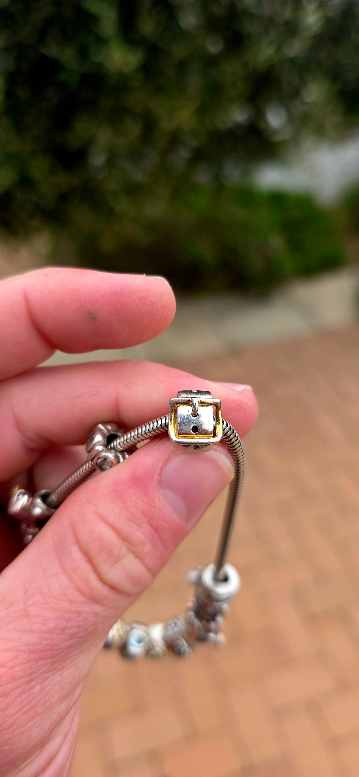A wonderfully playful designer Donna Mia sterling silver charm bracelet, absolutely LOADED with personality!