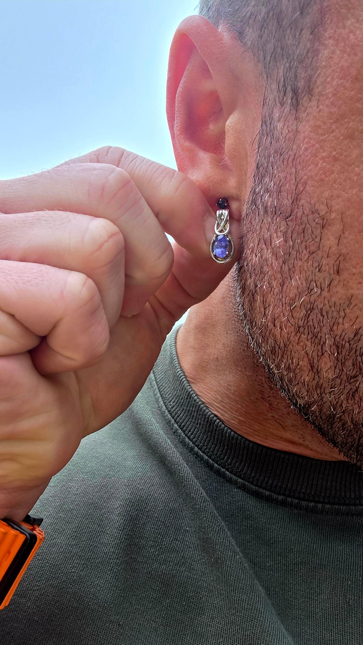 Something a little SPECIAL! These beautiful sterling silver earrings combine the mesmerising violet-blue of tanzanite with the symbolism of the Celtic love knot.