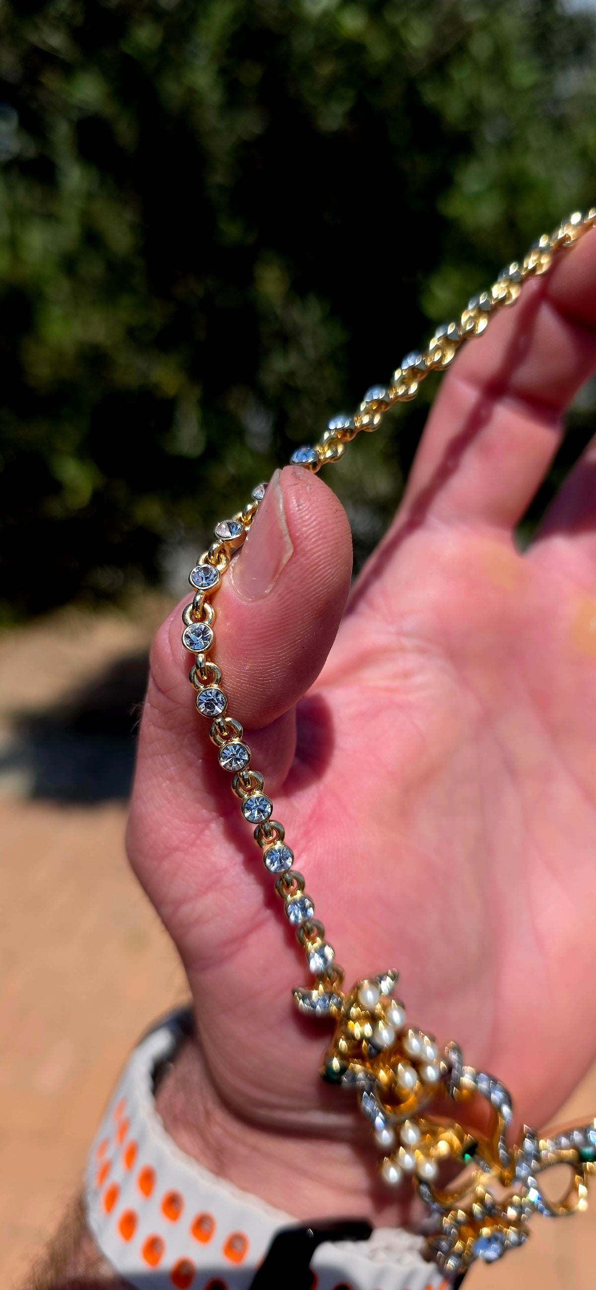 An absolutely BREATHTAKING vintage costume necklace inspired by the romantic elegance of Edwardian jewellery!