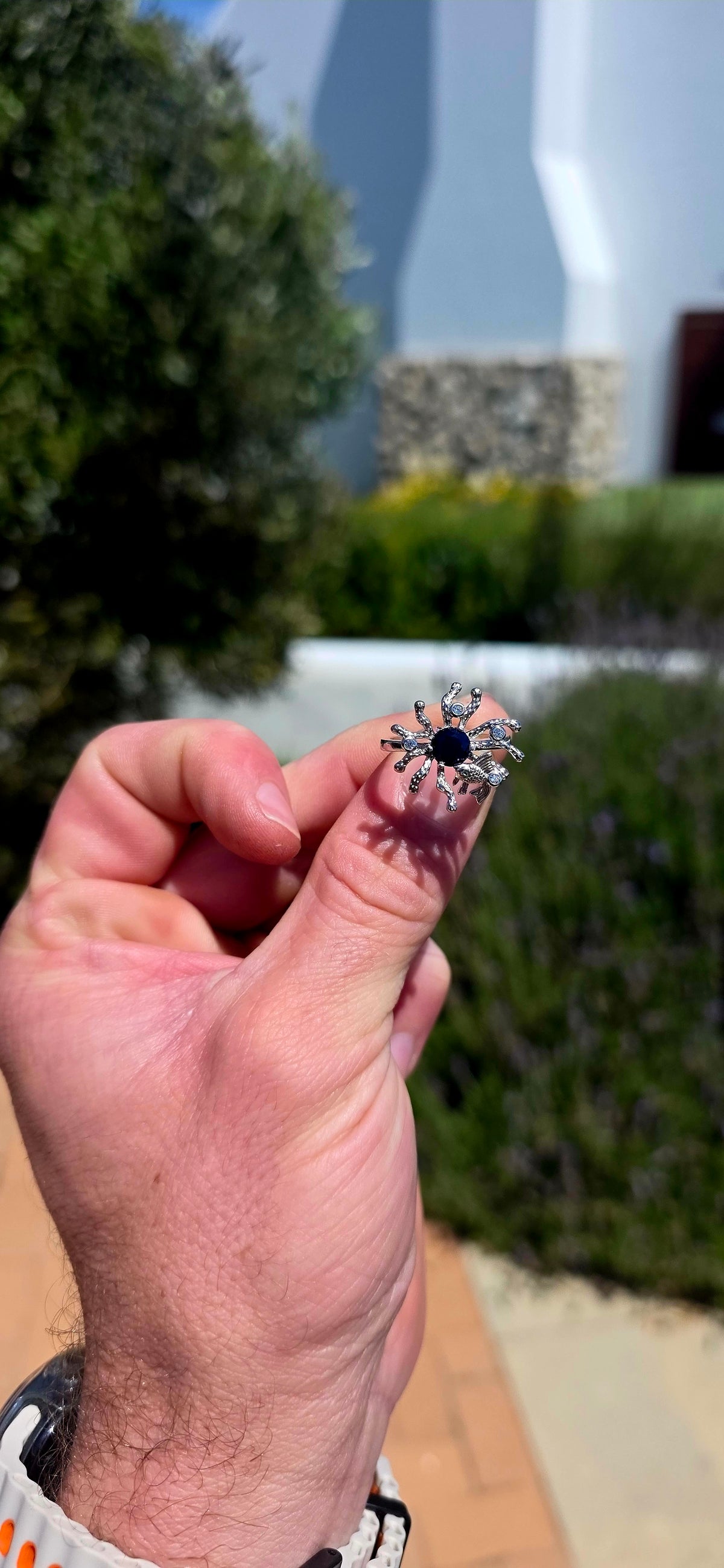 A wonderfully unusual and whimsical sterling silver statement ring, inspired by the enchanting beauty of the underwater world!