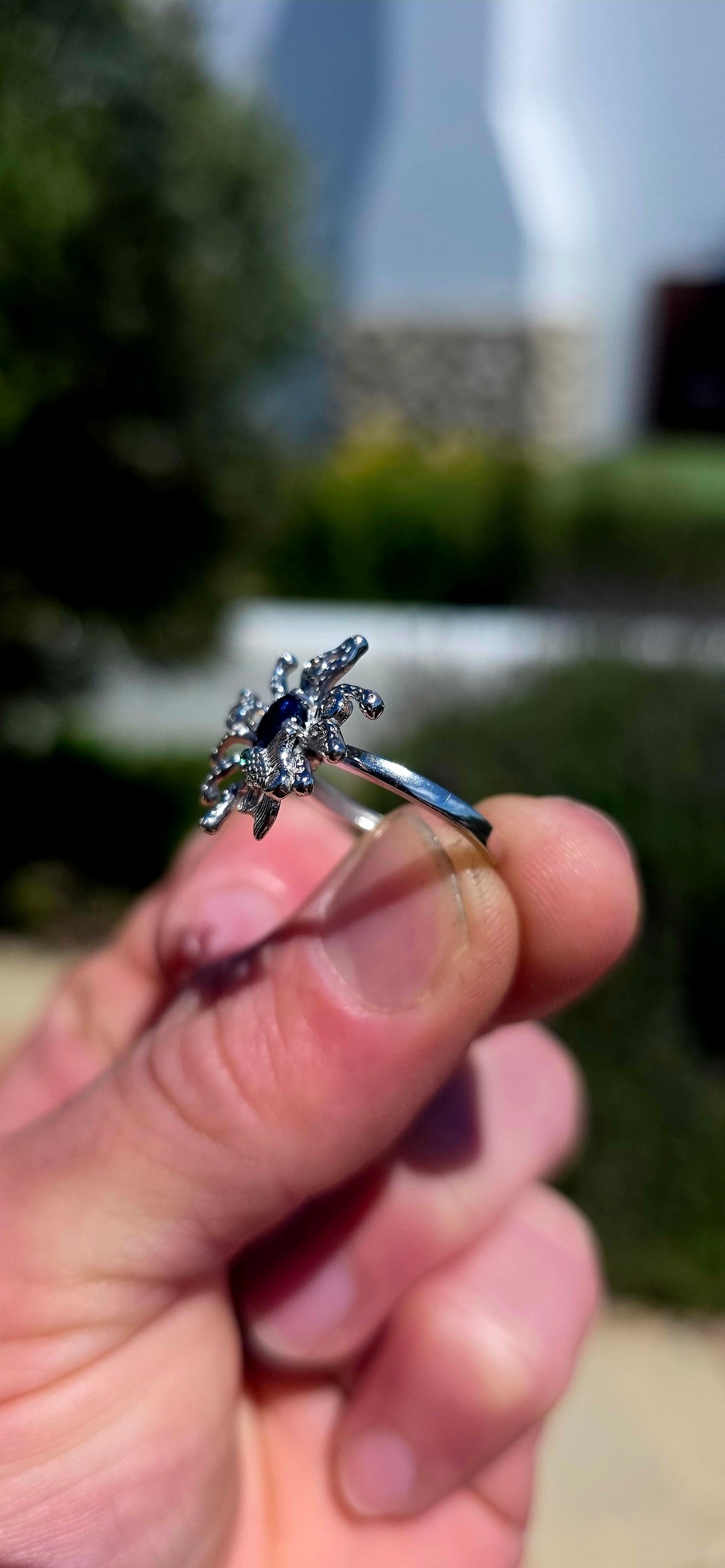 A wonderfully unusual and whimsical sterling silver statement ring, inspired by the enchanting beauty of the underwater world!