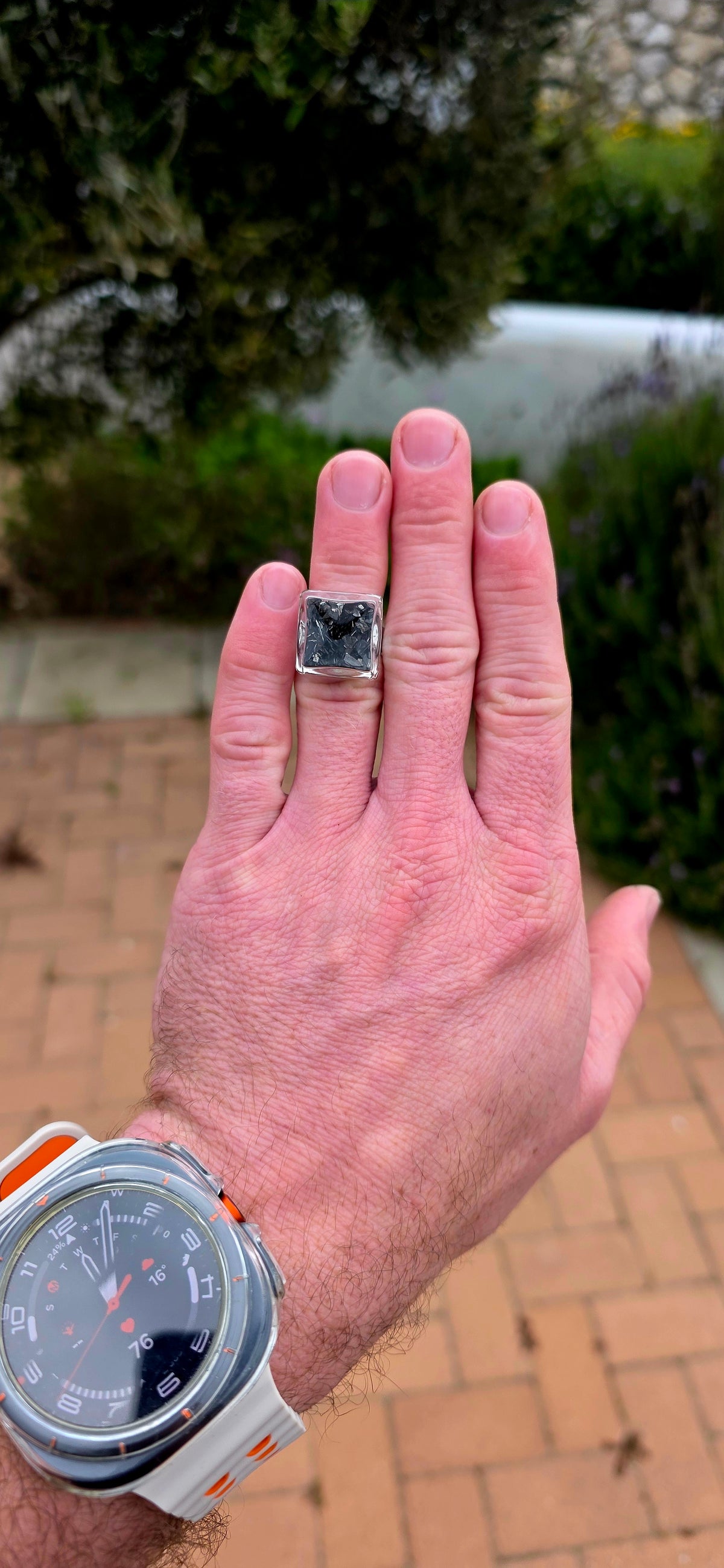 A fabulous and wonderfully unusual statement ring by PYLONES, the playful French design brand celebrated for its quirky, colourful and unconventional creations!