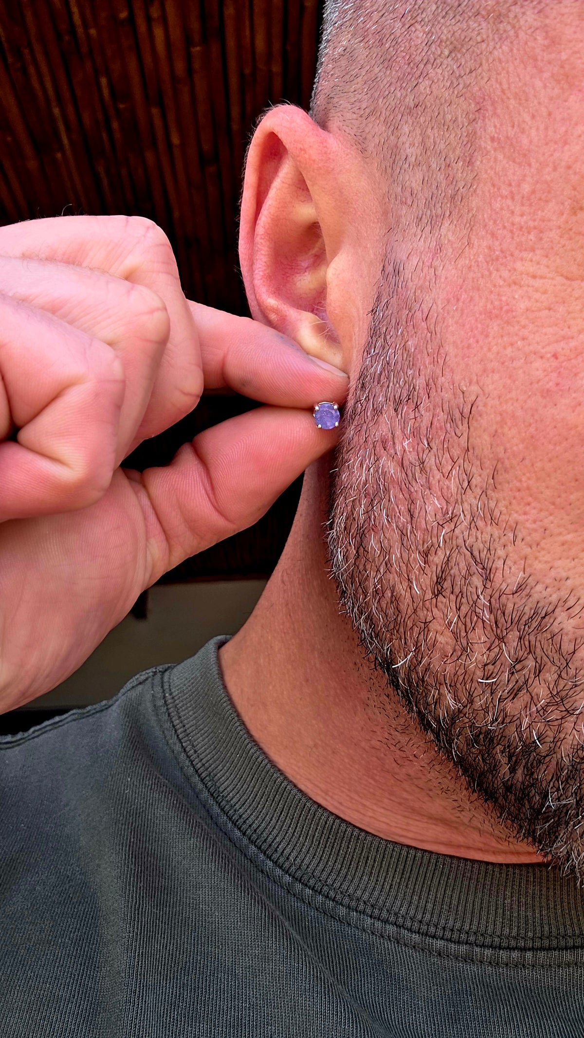 Minimalistic and perfectly UNISEX — these are the kind of tanzanite studs you’ll reach for every single day!