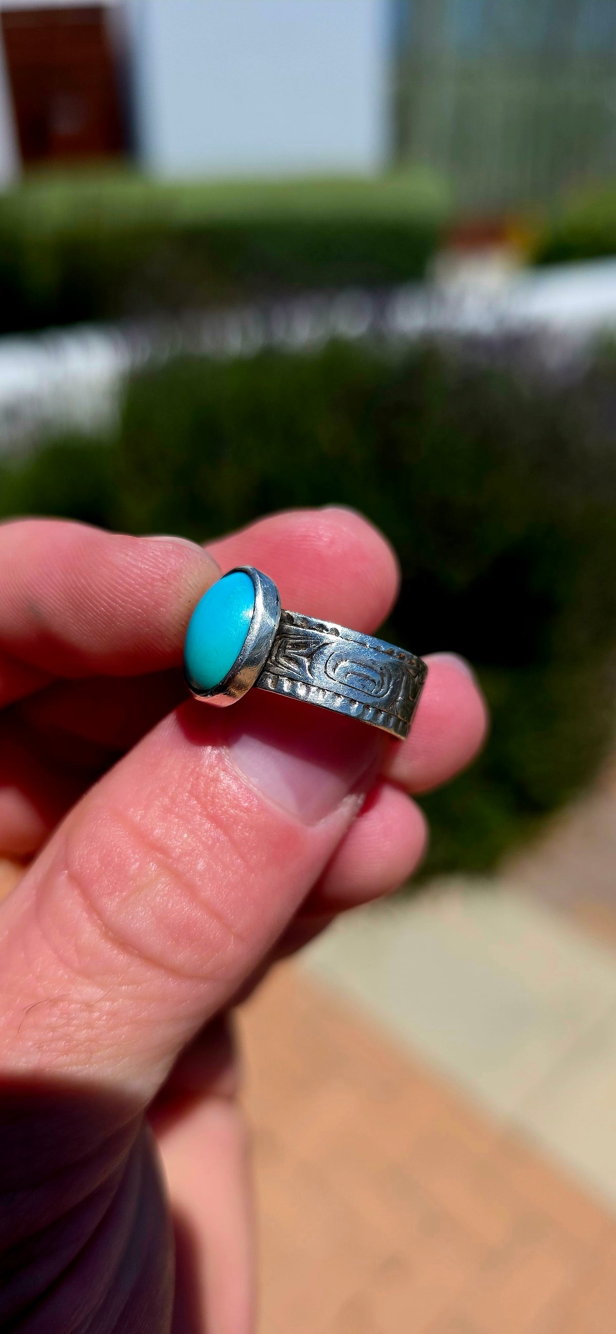A beautifully crafted vintage unisex artisan sterling silver dress ring, inspired by the mysterious beauty and symbolism of ancient Egypt!