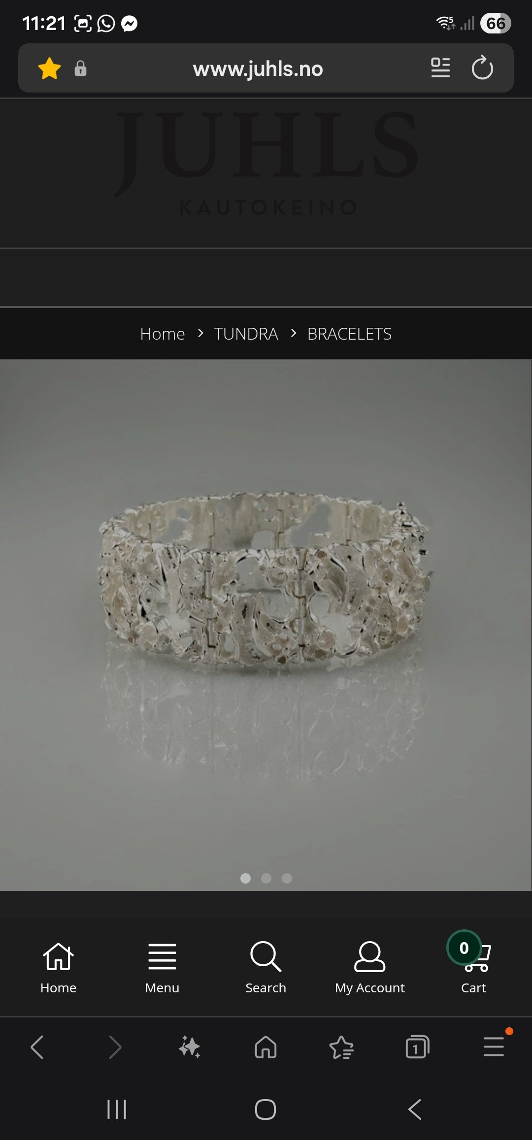 A marvelous and weighty vintage Norwegian designer bracelet from the legendary “Tundra” Collection by celebrated Arctic jewelry artists Frank & Regine Juhls of Kautokeino, Norway.