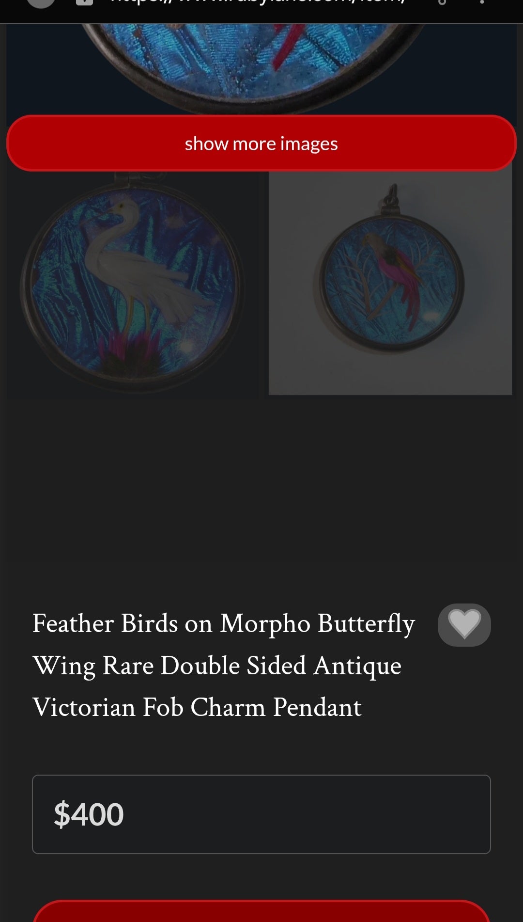 This extraordinary antique late Victorian–era double-sided sterling silver locket pendant is nothing short of a miniature museum piece — a breathtaking fusion of natural history, fine craftsmanship, and romantic 19th-century artistry.