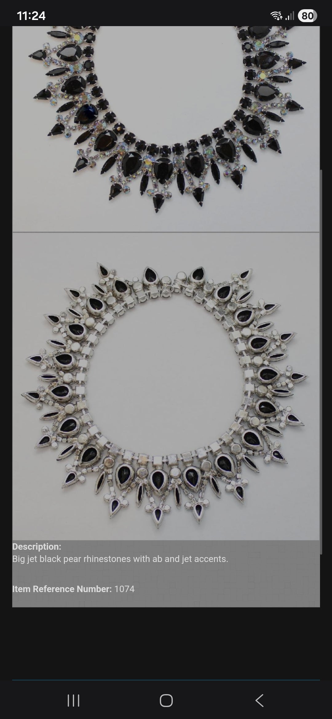 A truly exceptional and highly sought-after vintage treasure, this magnificent 1960s Juliana (DeLizza & Elster) bib necklace embodies bold mid-century glamour at its finest.
