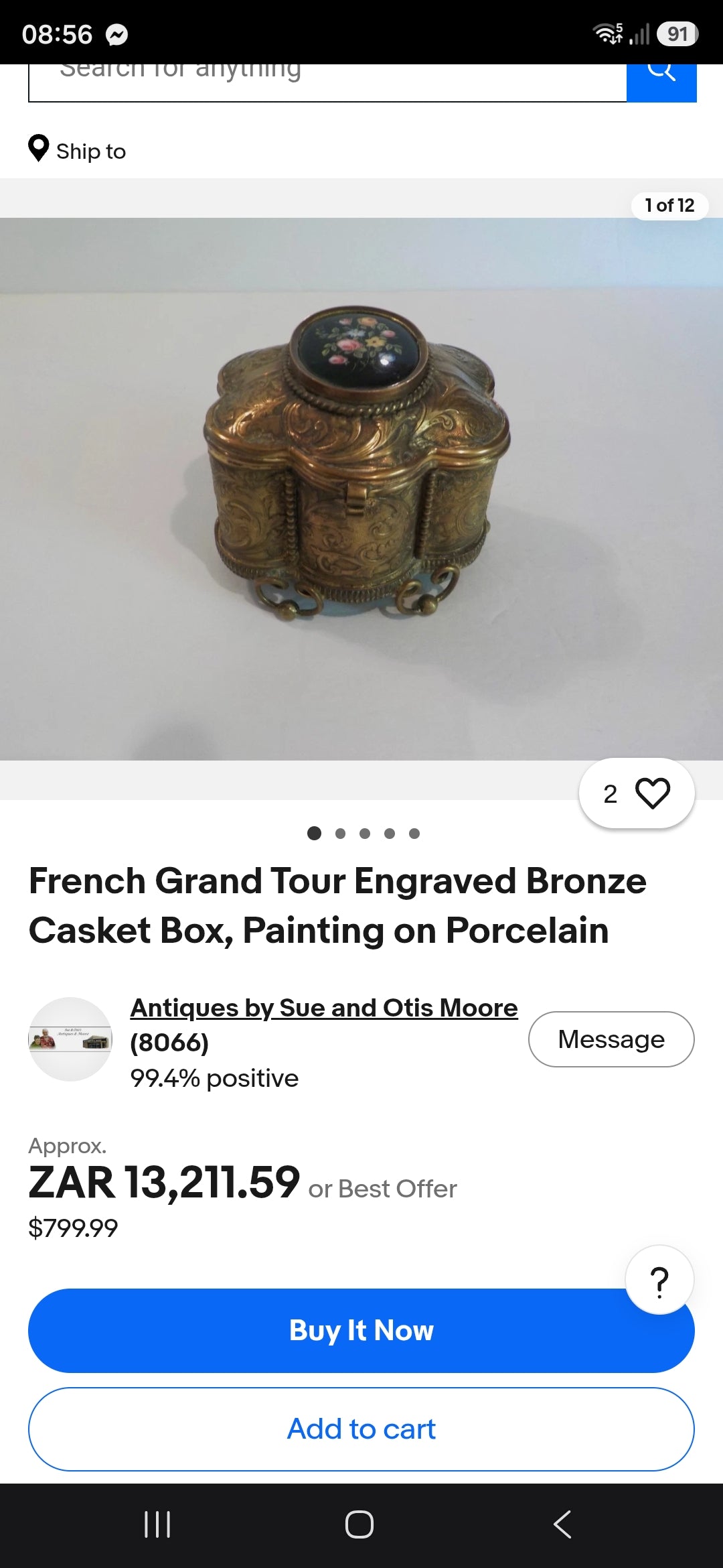 A truly breathtaking survivor from the Victorian Grand Tour era, this magnificent antique French bronze casket dates to around the mid-19th century and embodies the romance, elegance, and refinement that collectors dream of finding.