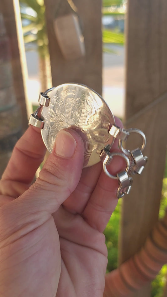 Make a grand entrance with this dramatic silver-plated designer costume bracelet from the iconic French atelier Gas Bijoux. Aptly named the “Diva”, this statement piece exudes power and poise, combining vintage flair with artisanal craftsmanship.